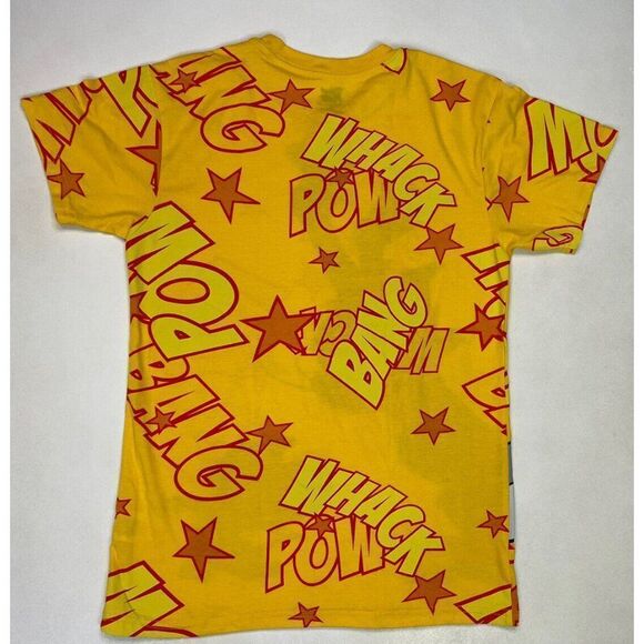 Tom And Jerry All Over Print Graphic T-shirt Men Small Yellow Short Sleeve - Picture 3 of 5